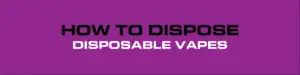 how to dispose disposable vapes